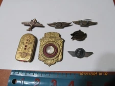 vintage CAPTAIN MIDNIGHT, JIMMIE ALLEN FLYING CADET, ETC; PREMIUMS, PINS