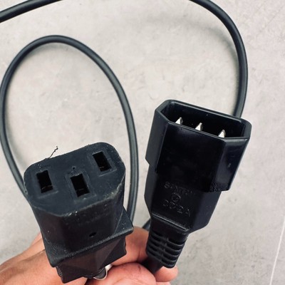 1m Power Extension Cable IEC Male to Female UPS Lead Kettle [001779]