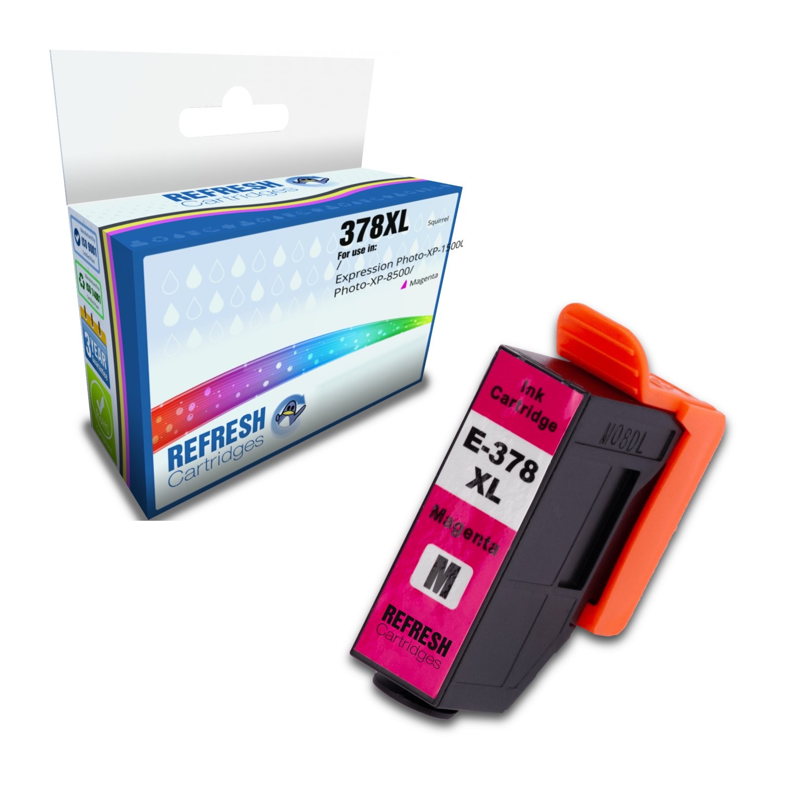 Refresh Cartridges Magenta 378XL Ink Compatible With Epson Printers