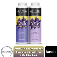 John Frieda Shampoo & Conditioner Duo Pack Voilet Crush für Blondinen, 500ml
