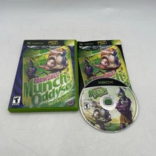 Oddworld: Munch's Oddysee (Xbox) - Complete CIB w/ Manual Tested