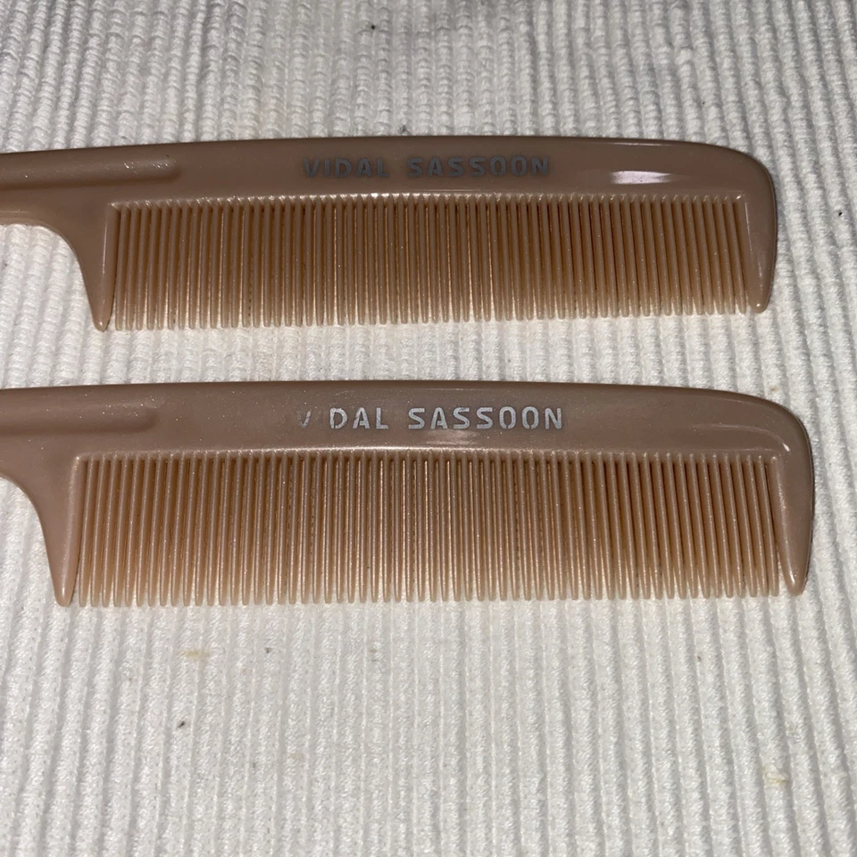 De colección Vidal Sassoon 2 PEINES COLA DE RATA 8" con dientes medianos modelo CB7209 Foto 2 de 4
