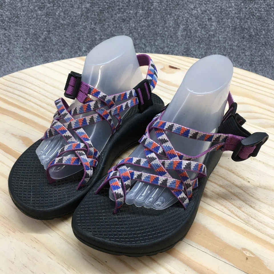 Босоножки женские Chaco 5 ZX/2 классические с ремешками с ремешками J105514 фиолетово-черные - Изображение 3 из 4