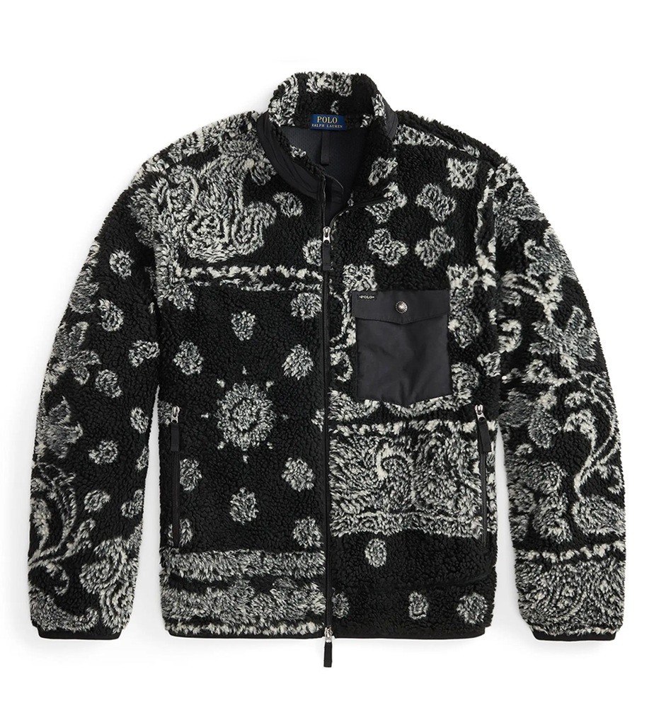 Polo Ralph Lauren Men's Bandana Fleece Jacket - M | eBay