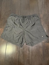 Vintage Nike ACG Black Nylon Shorts Mesh Lined Size Large 90s 6  Inseam