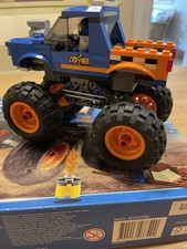 LEGO City 60180 Monster Truck Age 6-12. Used But with Box and Instructions VGC
