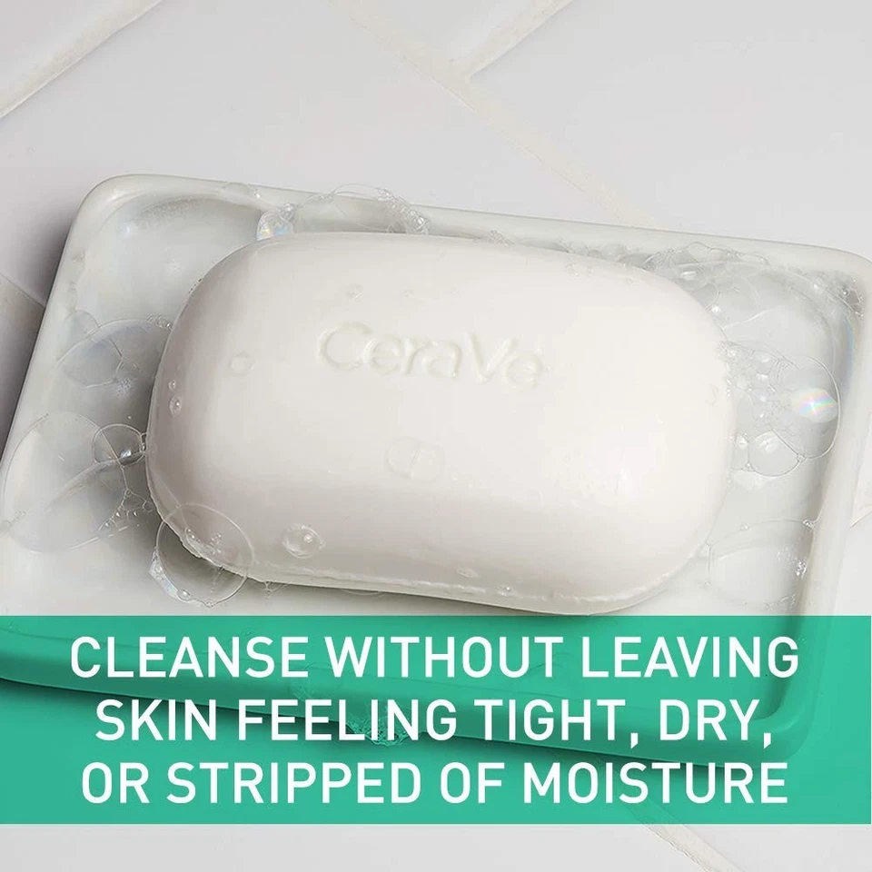 CeraVe Foaming Cleanser Bar 4.5oz – Soap-Free Face & Body Bar for Oily Skin - Image 3 of 4