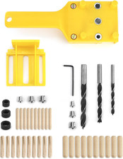 44 Pezzi Dima per Fori a Tasca, Dima per Spinatura Legno, Strumento Di Foratura