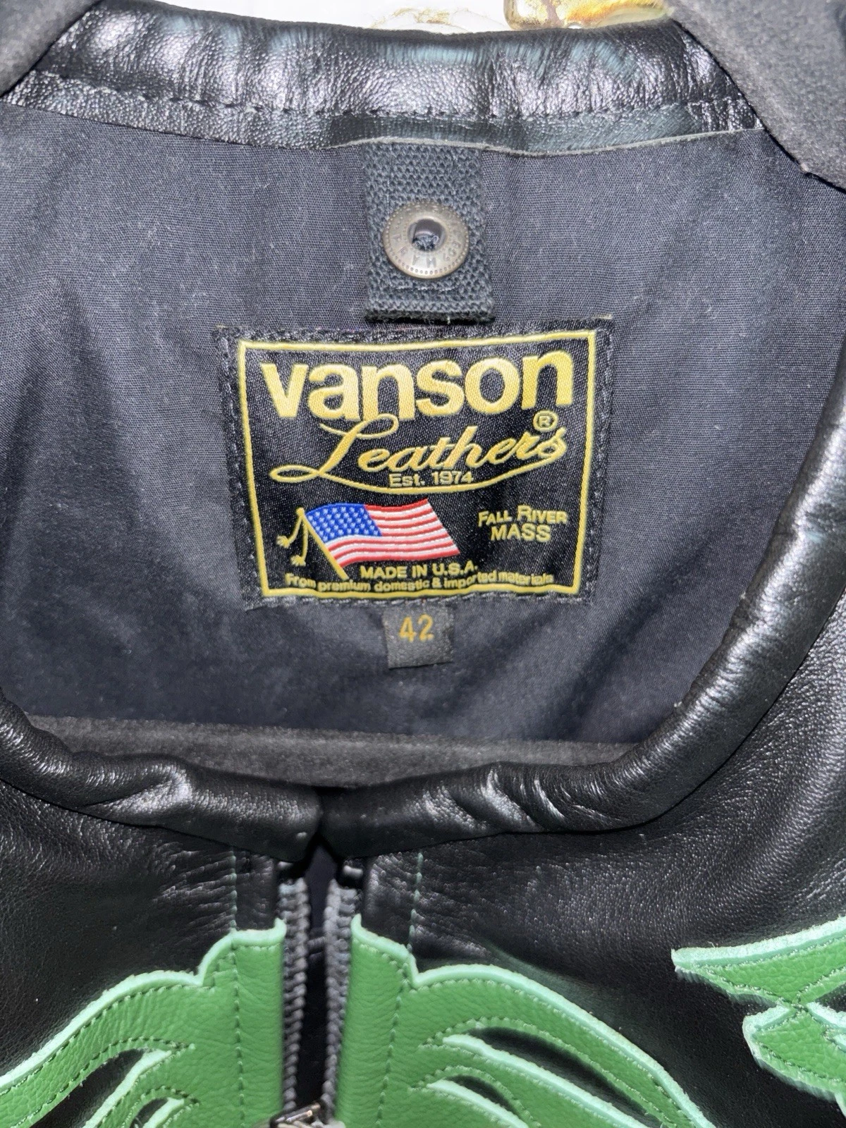 Vanson X 7uice Motorcycle Bones Jacket. (limited Edition) - product detail image 3