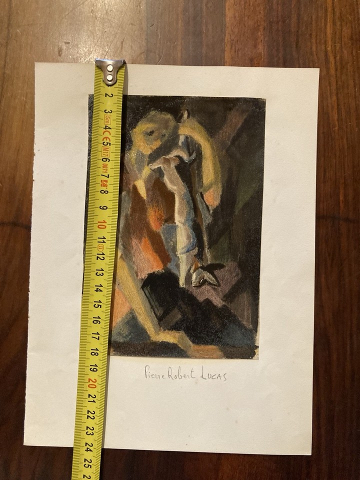 Heliogravure Rabbit Hare Oil Paper Cubist Cubism Pierre Robert Lucas ...