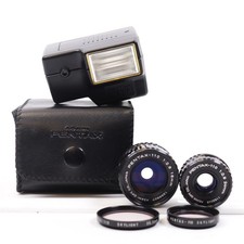 Pentax 110 Camera Kit  Asahi Pentax  Lens With Pentax Flash AF100P - LN 0001