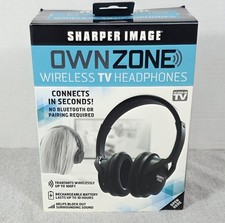 Sharper Image OwnZone Wireless TV Headphones No WifI Required. - New In Box