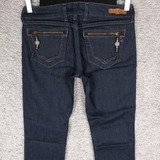 REPLAY DAMEN JEANS JENNPEZ W401 / W28 L32 LADIES SLIM BLUE ART DENIM NEU IT