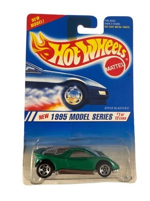 1995 Hot Wheels #343 Model Series1/12 SPEED BLASTER Green Chrome-Base 3 Sp-Varia