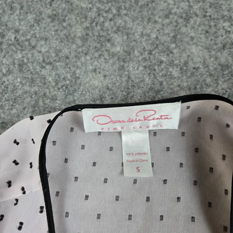 Bata Oscar de la Renta para mujer S puño de piel sintética lunares transparentes vestido de salón Foto 4 de 4