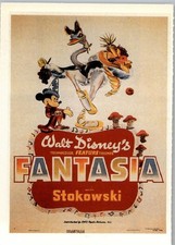 Cinema Mini locandina 14 CM X 10 CM ciak Film Cult FANTASIA WALT DISNEY 1940