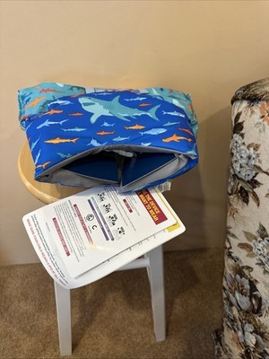 SwimWays Swim Trainer Life Jacket Shark Print Child 33 55 lbs NWT