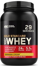 Optimum Nutrition Gold Standard 100% Whey 2lbs. Protein Powder with Banana Cream 15.48 per gallon