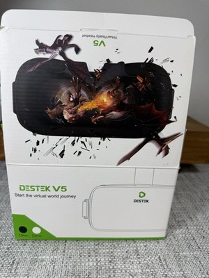 DESTEK V5 VR Headset for Virtual Reality With Controller Orig Paperwork Untested