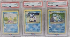 2023 POKEMON CLB- BLASTOISE + WARTORTLE + SQUIRTLE  BLASTOISE PSA 10 Sequencial