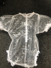 Adult Baby Sissy Romper / Playsuit waterproof , transparent with