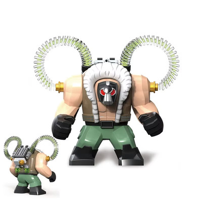 Custom LEGO Bane Big Figur Batman DC Super Hero Villain Minifigur