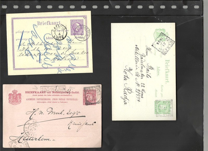 NETHERLANDS-NEDERLAND INDIES-POSTAL CARDS-1880 ISH-F-#33