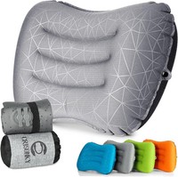 Campingkissen Aufblasbar Ultraleicht Ergonomisch Komprimierbar Hellgrau FüR