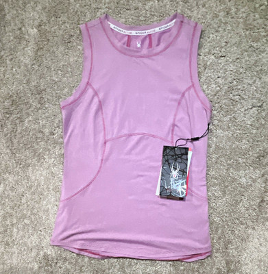 Spyder Active Women s Purple Crew Neck Athletic Stretch Tank Top XS SP341