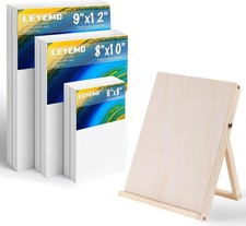 Canvas  Easel Set for Painting, 6 Pa Paint Canvases and 1 Tabel