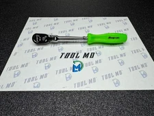 Snap-on Tools USA NEW GREEN 1/4" Drive Hard Grip Long Flex Head Ratchet THLFD72