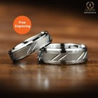 Wedding Engagement Matching His And Hers Couple Ring Set With Free Engraving ✅UK