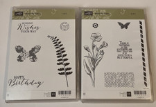 Stampin Up Butterfly Basics Lily Flower Fern Frond Stamp Set Lot New in Package