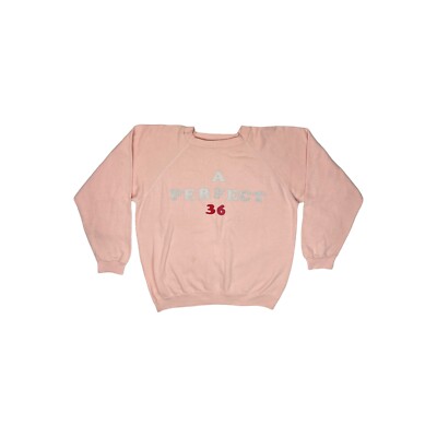 Vintage Hanes Pullover Rosa Herren Boxy Large Made In USA