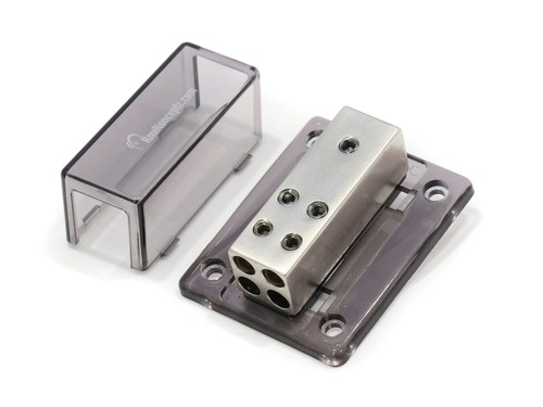 KnuKonceptz Bassik 4 Way 4 Gauge to 8 Gauge Ground Distribution Block - Picture 3 of 3