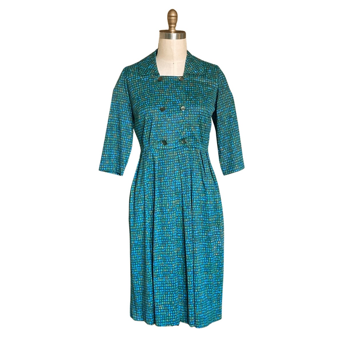 1960s blue dress Vintage 1960s Blue Sequin Ball Gown Evening Dress