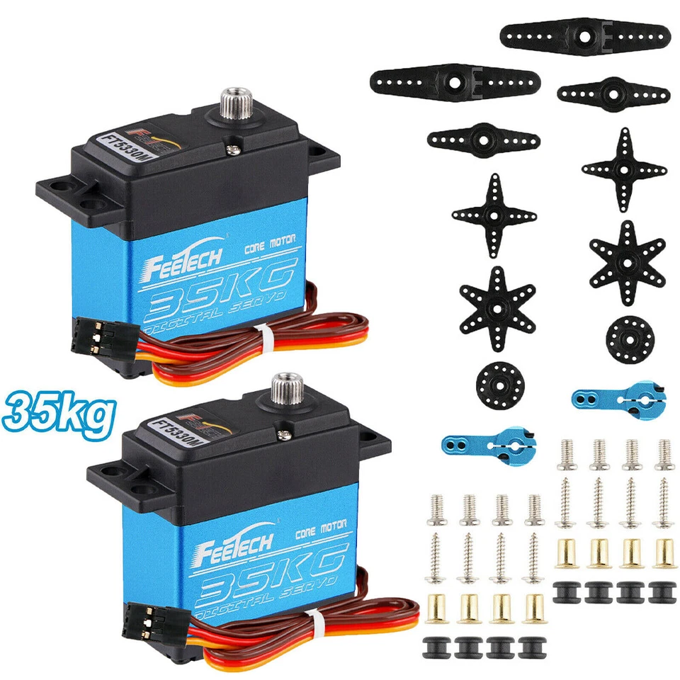 2Full Metal Gear 35KG Digital Servo 25T Servoarm mit hohem Drehmoment für RC-Car - Bild 2 von 4