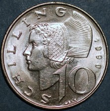 10 Schilling 1990 KM#2918 Austria