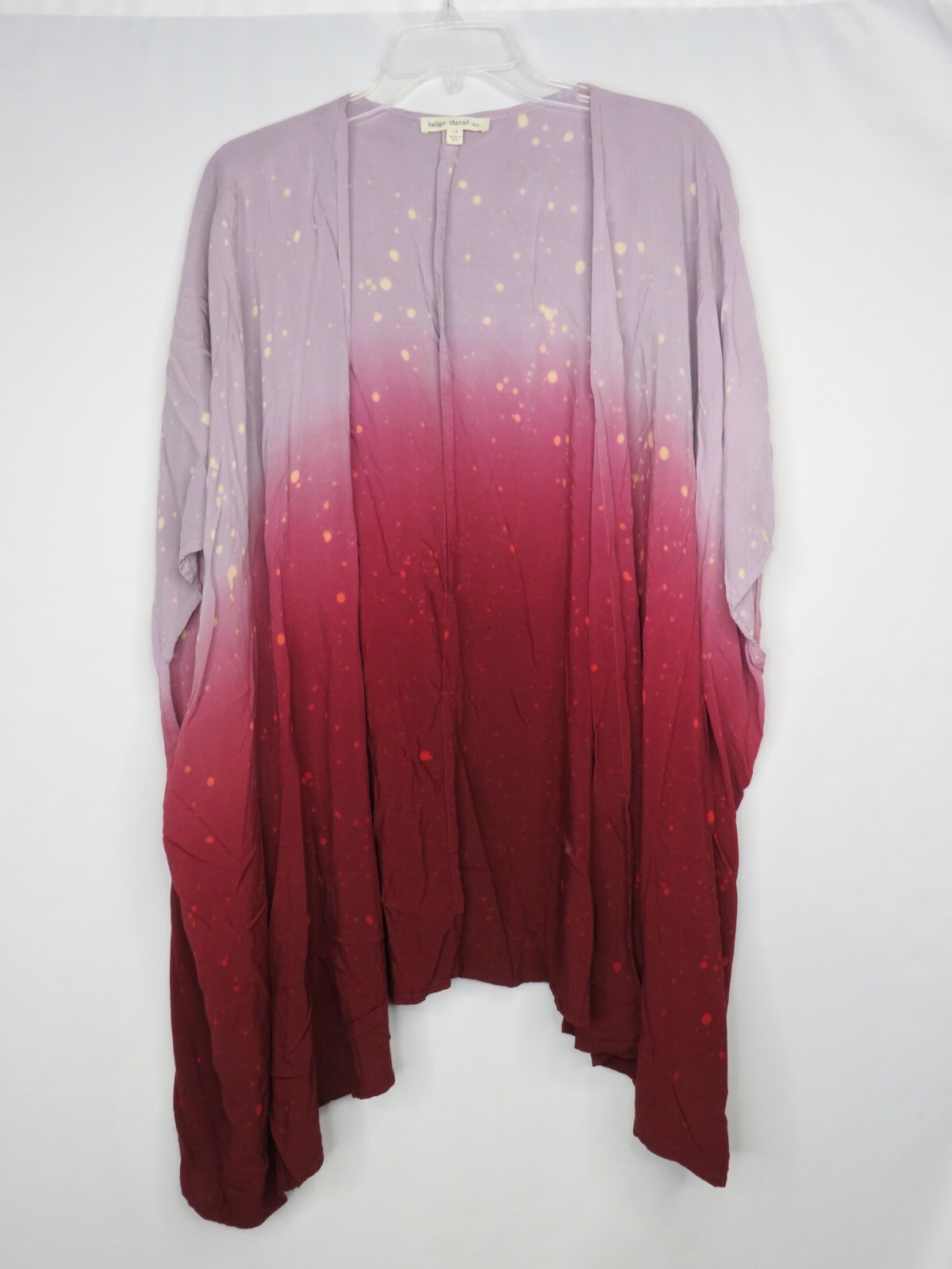 INDIGO THREAD MULTI-COLOR PATTERN SHORT SLEEVE OP… - image 1