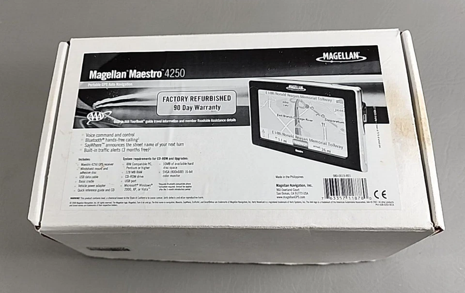 Magellan Maestro 4250 Portable GPS Navigator System 4.3"  US Canada PR Maps - Image 2 of 4