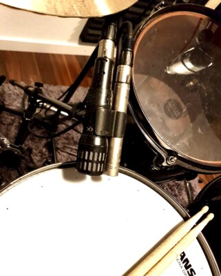 Doppelmikrofonhalter für Audix i5 & Rode NT5   ideal für Snare/Gitarre
