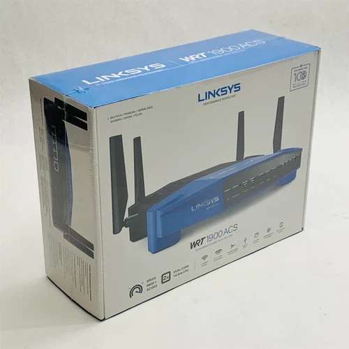 Linksys WRT1900ACS-EU Dual-Band N600+AC1300 Europe Version Router Sealed New