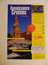 1999 Renaissance Cruises MEDITERRANEAN Cruise...