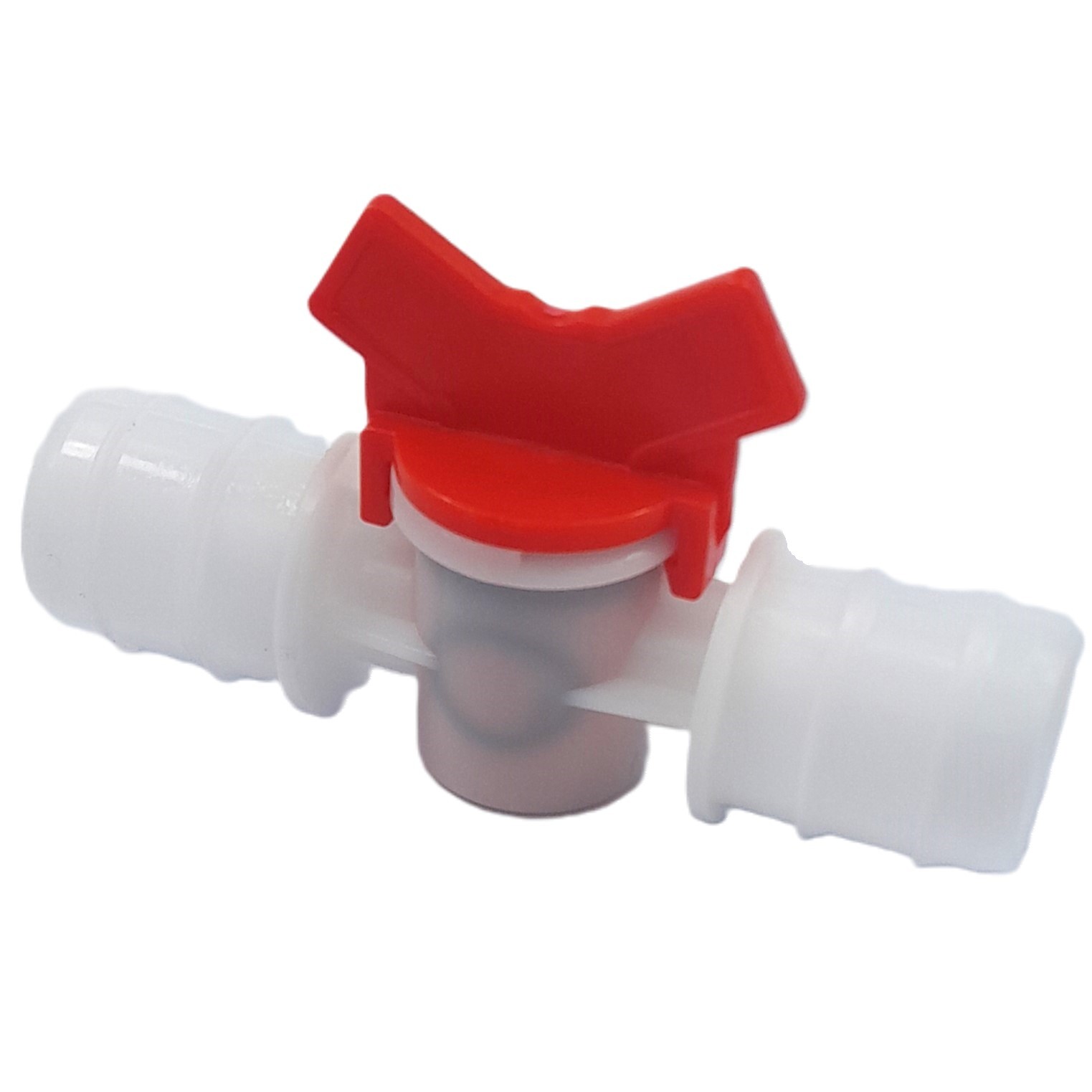 25mm Inline Tap Connector Barbed Plastic Shut Off Valve Water Hose ...
