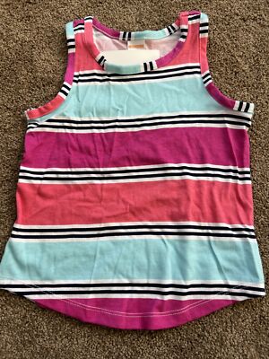 マッチ GYMBOREE Girls Mix N Match Stripe Pink Navy Blue Tank Top Shirt