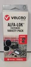 New Velcro Brand Strips Alfa-Lok Fasteners Variety Pack VEL30877, Heavy Duty 