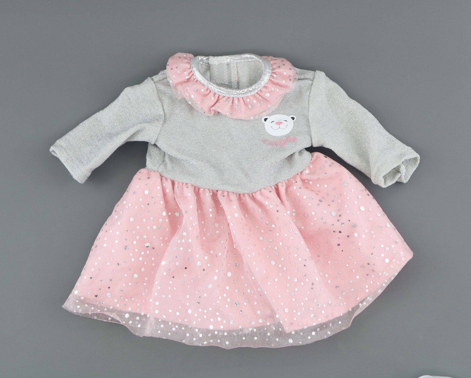 Light pink & gray dress fits 14.5'' American girl doll clothes