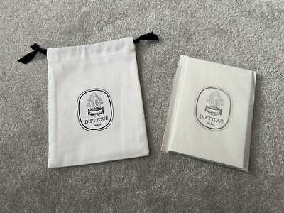 DIPTYQUE parfümiertes liniertes Notizbuch in Verpackung und Baumwoll-Kordelbeutel