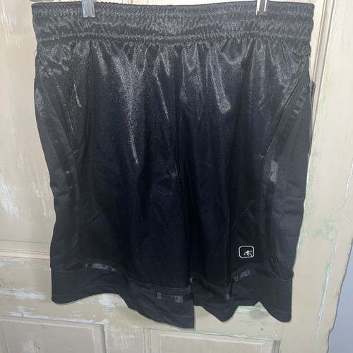 And1 Basketball Gym Court Shorts Adjustable Waist MEDIUM 11 In Inseam Black - Picture 2 of 8