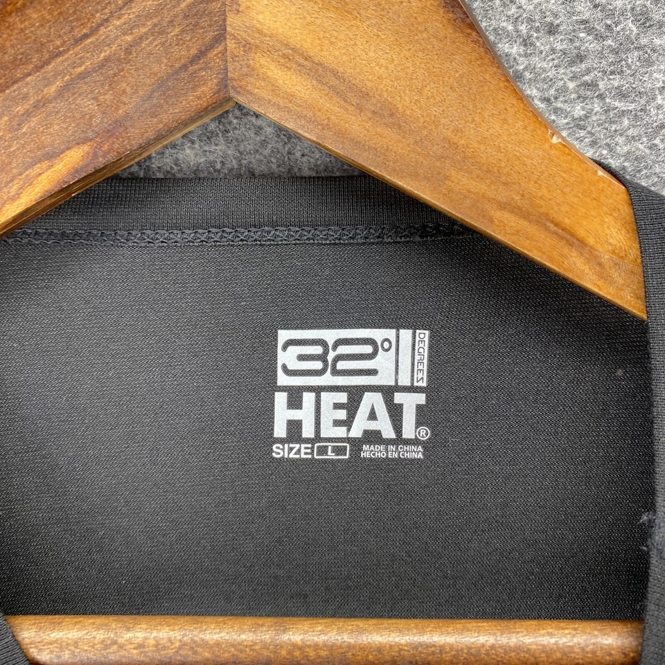 Camiseta deportiva 32 Degrees Activewear para mujer L grande negra cuello redondo manga larga Foto 3 de 4